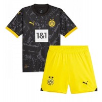Dětský Fotbalový dres Borussia Dortmund 2023-24 Venkovní Krátký Rukáv (+ trenýrky)